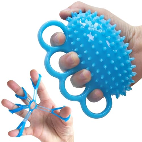 Finger Exerciser Ball Hand Physical Therapy Exercise Balls Finger and Wrist Grip Strength Trainer for Extension Exerciser Stroke Recovery Hand Therapy Squeeze Stress Relief Arthritis