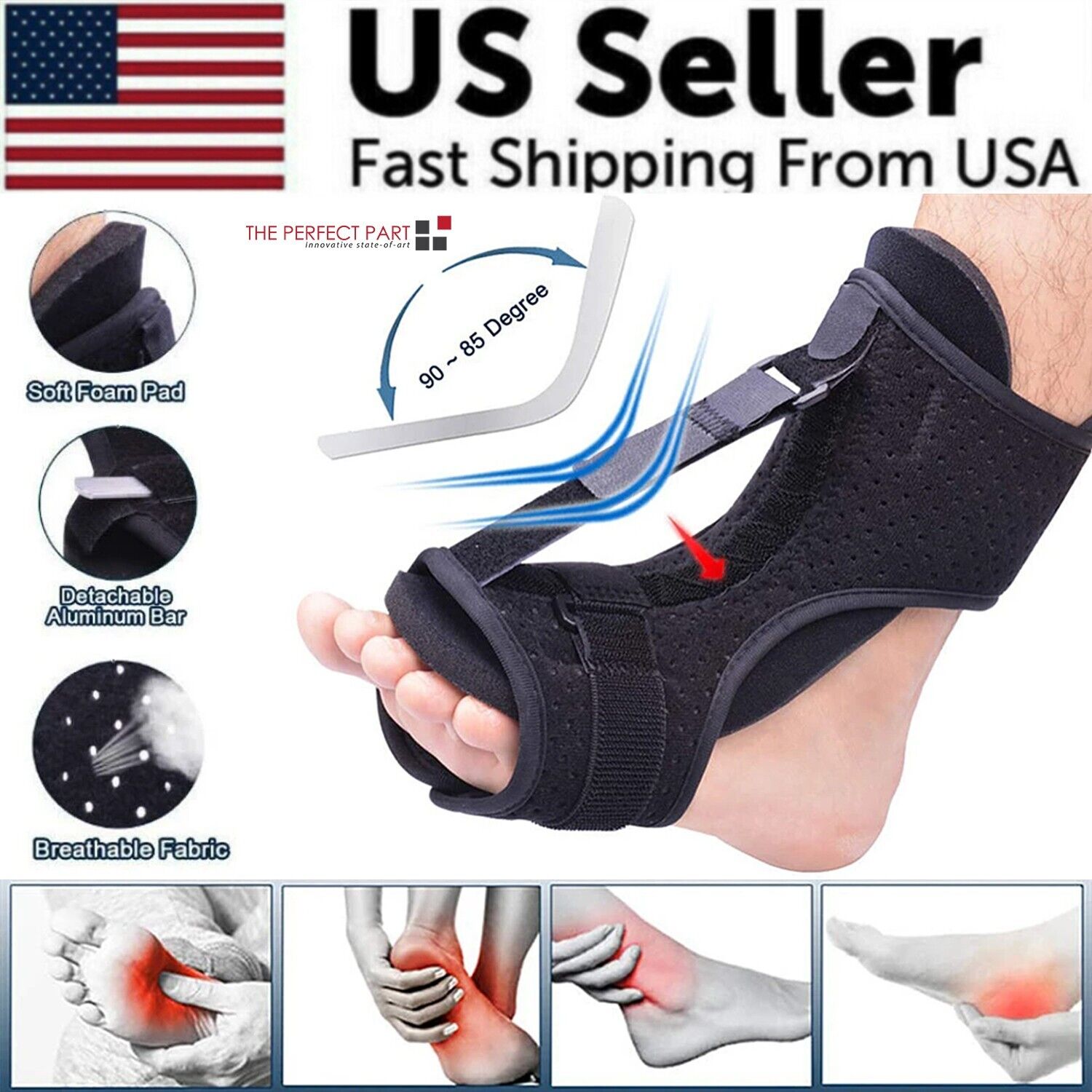 Adjustable Plantar Fasciitis Night Brace