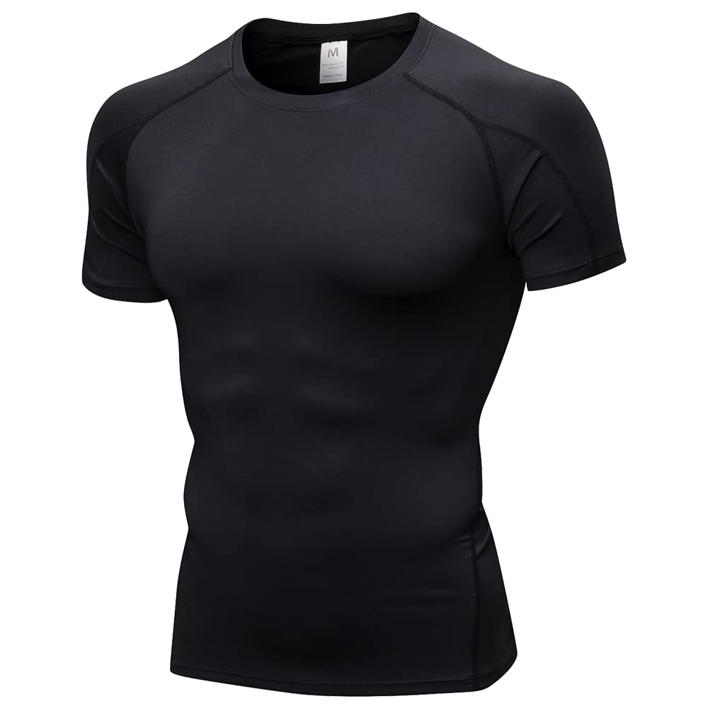 CICI FIVE Men's Cool Dry Compression Workout Shirt