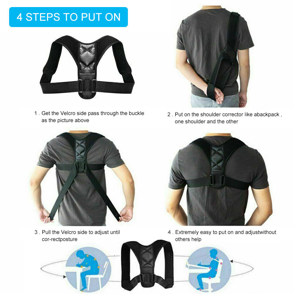 Adjustable Posture Corrector Shoulder Support Belt
