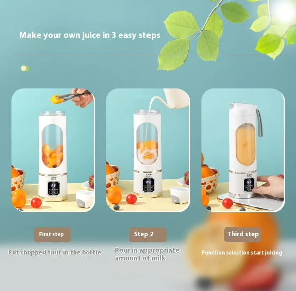 Travel-Sized Smoothie Mixer Bottle