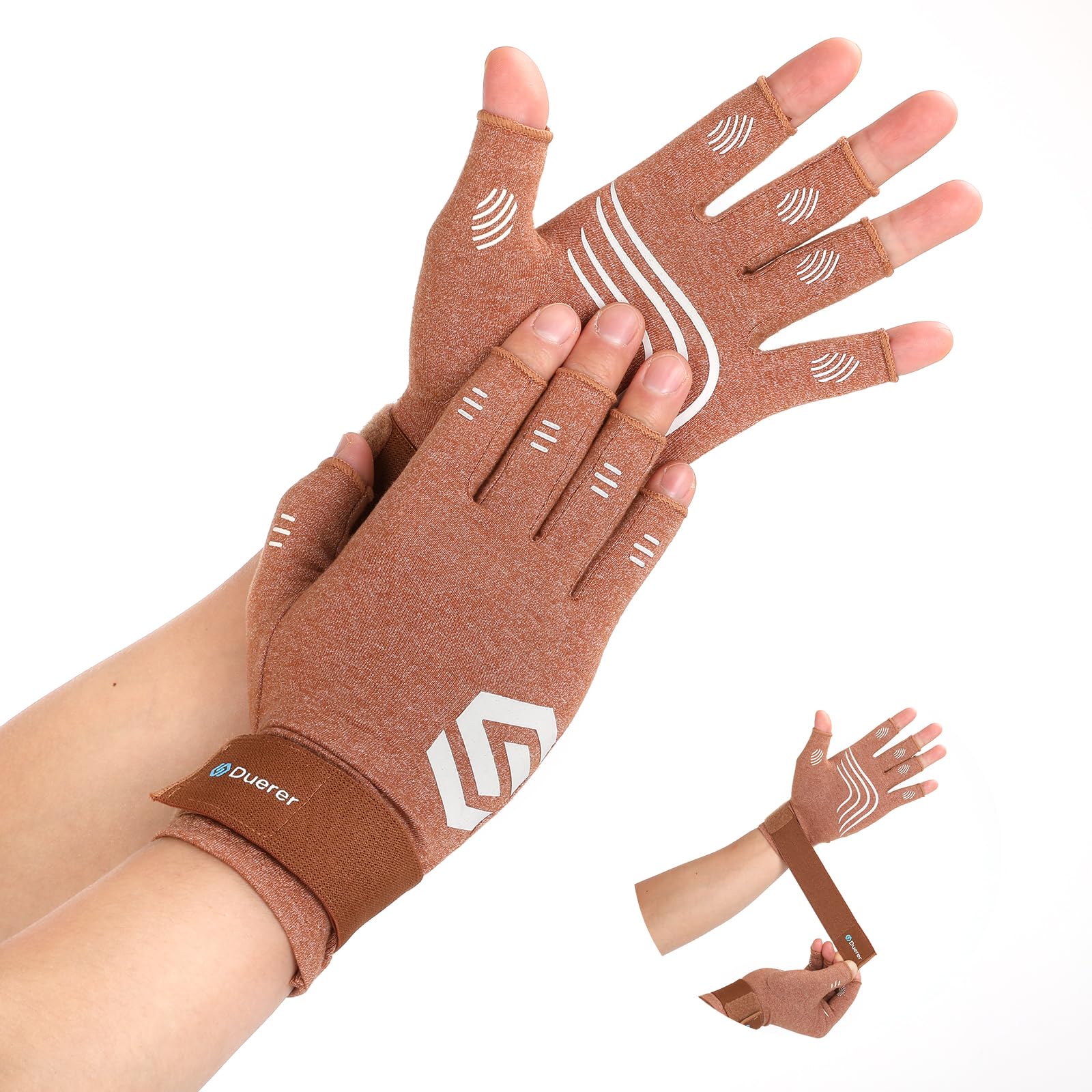 Duerer Arthritis Support Gloves with Adjustable Straps