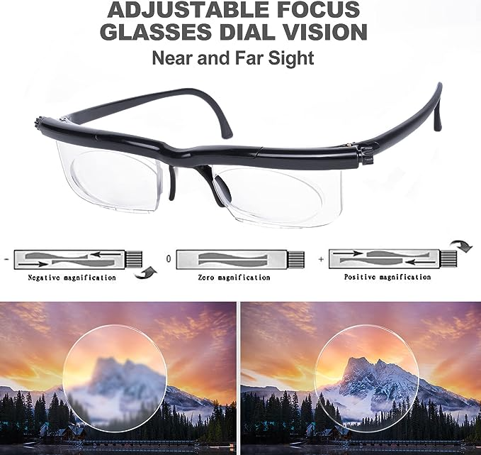 AdjustaFocus Eyewear for Reading and Distance