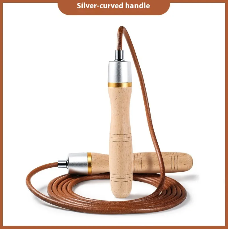 Fitness Fat Burner Leather Jump Rope