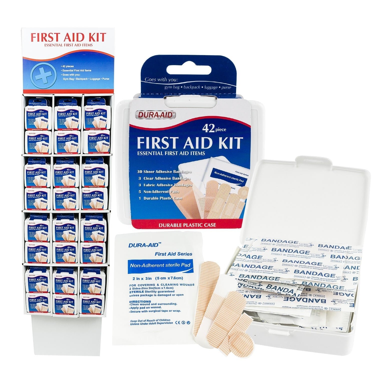 Compact 42pc Travel First Aid Kit