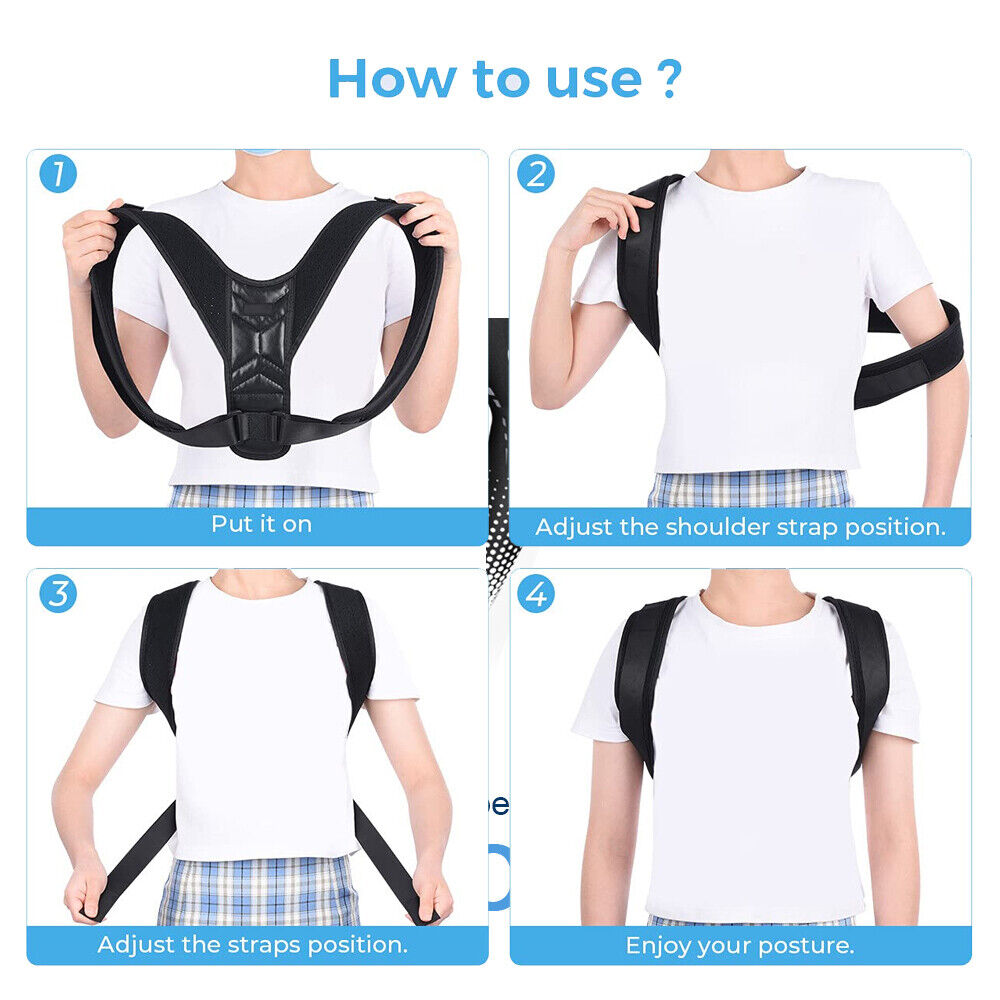 Adjustable Posture Corrector Shoulder Support Belt