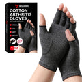 Arthritis Relief Compression Gloves - Cotton, Fingerless, Breathable
